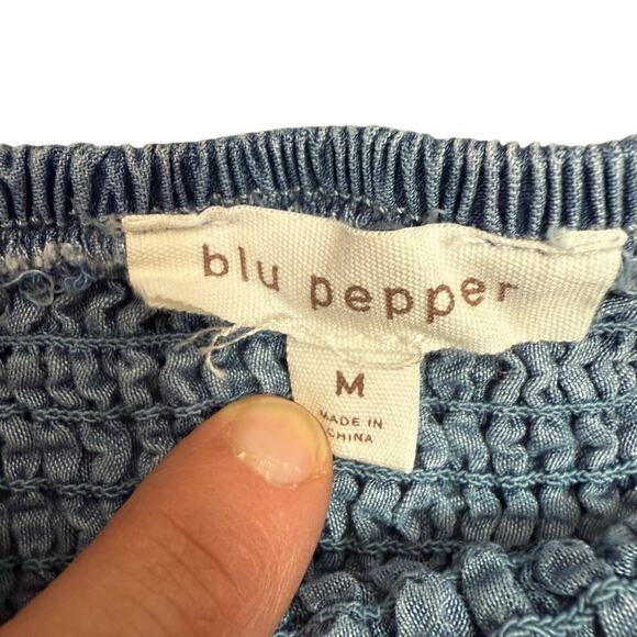 Blu Pepper 100% Lyocell Maxi Dress Women’s M Chest 25”, Length 47” Gently Used - Picture 2 of 6